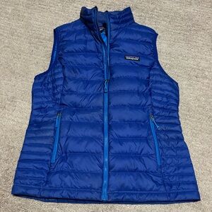 Women’s Blue Patagonia Puffer Vest